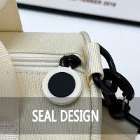 Bolsa de gimnasio cilíndrica de un hombro para mujer, bolso cruzado de nailon de Color sólido, gran capacidad, impermeable, bolsa de almacenamiento para Fitness y Yoga, deportes - details 17