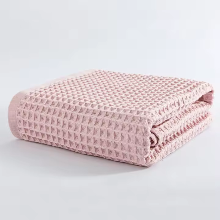 Waffle-Toalla de algodón de alta calidad para baño de Hotel, toalla facial para el hogar, pañuelo de baño - 1