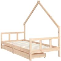Estructura de Cama Infantil con cajones Madera de Pino 80x160cm - details 28