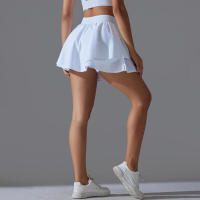 Falda de tenis de bádminton para mujer, interior, secado rápido, elasticidad, doble capa, yoga - details 2