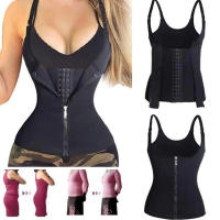 Corsé de palacio de neopreno, 3 capas de parche absorbente de sudor, moldeador corporal para mujeres con control del abdomen y cremallera - details 6