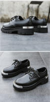 Suela gruesa de acero que aumenta los zapatos de cuero, zapatos de cabeza grande de cuero genuino para hombres - details 8