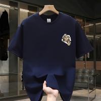 Camiseta gráfica para hombre 100% algodón pesado - Camiseta de manga corta con estampado geométrico y gato juguetón, talla grande, ajuste regular, camiseta informal de verano para adolescentes y adultos jóvenes - details 8