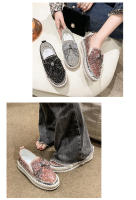 Zapatillas para Mujer de Tamaño Grande Primavera 2025 Suela Gruesa con Cordón de Diamantes de Imitación Estilo Coreano Casual para Estudiantes - details 6