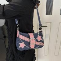 Bolso casual Y2k Bolso de axila Bolso de mano Cadena Bolso de hombro de estilo coreano Patrón de estrella Bolso de mano de mezclilla Viaje - details 7