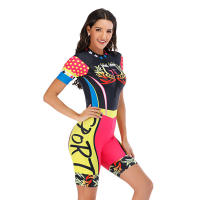 Traje de baño de una pieza con estampado de estilo callejero, traje de surf con pantalones cortos largos con graffiti - details 7