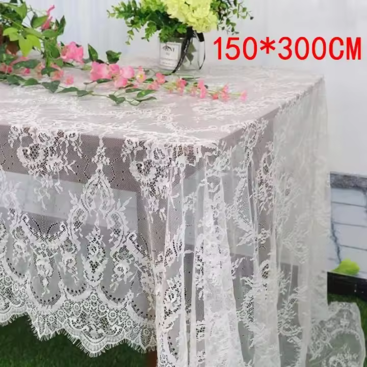 Fadesen nuevo 150*300 cm blanco Hotel boda fiesta restaurante tela Ence decoración del hogar mantel - 1