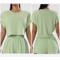 Camiseta de Yoga de Verano Top Casual con Secado Rápido Ropa Suelta y Transpirable de Manga Corta para Mujer Ideal para Correr al Aire Libre - details 4