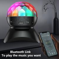 Proyector de bola de discoteca inalámbrico, LED, 7 modos de iluminación, reproductor de tarjeta TF, Altavoz Bluetooth para DJ, boda, fiesta, Bar, KTV - details 3