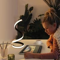 Lámpara LED de escritorio en espiral minimalista moderna, lámpara de escritorio controlada por cable, luz ambiental Led de tres colores para Bar, cafeterías, decoración de dormitorio y habitación - details 3
