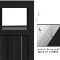 Armario de Baño de Madera Ajustable con Cajón y Estante Diseño de Doble Puerta para Sala de Estar Entrada Blanca Almacenamiento de Cocina Multiusos - details 15