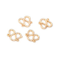 Cierre de latón color oro de 18K en forma de S y M para pulseras y collares, suministros para la fabricación de joyería, accesorios para bricolaje. - details 46