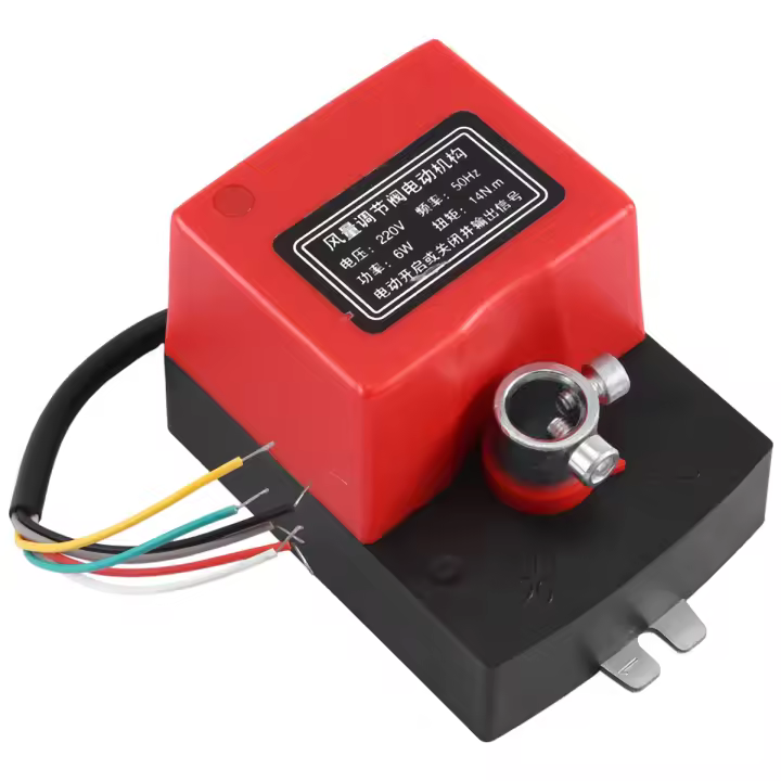 Válvula de amortiguación de aire Ac220V, conducto eléctrico, actuador de amortiguador eléctrico para válvulas de ventilación con retroalimentación de señal - 1