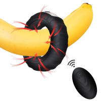 Anillo Vibrador de Silicona para Pene Masajeador de Retardo de Eyaculación Juguetes Sexuales para Hombres con Control Remoto - details 8
