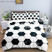 Juego de Ropa de Cama con Diseño de Fútbol 3D Funda de Edredón Cabezas y Cojines Para Decoración de Habitación Regalo para Niños Tamaño Twin Queen King - details 1