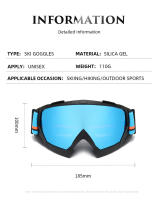 Gafas de esquí de una sola capa antivaho, gafas de Snowboard para nieve, gafas de moto de nieve, gafas de esquí para deportes al aire libre, nuevas - details 3