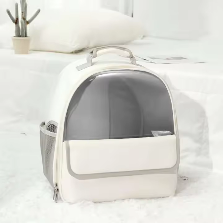Mochila Transparente para Animales de Compañía Portador de Viaje Transpirable para Cachorros y Perros Bolsa de Mochila para Hombres - 1