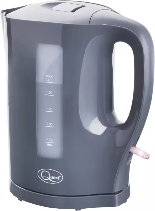 Hervidor eléctrico de 1,7 litros/negro/almacenamiento de cable - 1
