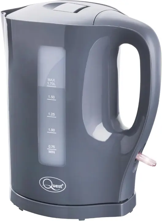 Hervidor eléctrico de 1,7 litros/negro/almacenamiento de cable - 1
