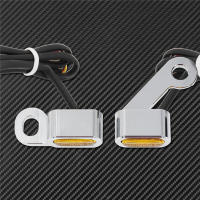 Intermitente LED ámbar para motocicleta, luz de marcha para Harley Touring Electra Glide Road Glide 09-17, Softail Slim FLS, 2 uds. - details 16