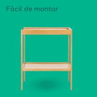Bañera Cambiador Bebé 2 en 1, 0-12 M (máx 11 kg), Fácil de Mover 4 Ruedas con Freno, Múltiples Compartimentos Almacenamiento, Colchón Cambiador Acolchado, Fácil Drenaje, Gris Mist - details 20