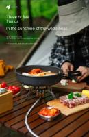 Mini estufa portátil de gas para acampar, estufa dividida a prueba de viento, quemador plegable para exteriores de 5800W, senderismo, picnic, barbacoa, herramientas de cocina - details 3