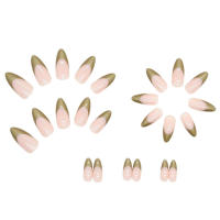 Uñas largas translúcidas de almendra, uñas postizas que nunca se parten para decoración de manos, arte de uñas - details 5