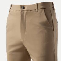 Pantalones Casuales Para Hombre Verano Primavera Pantalones De Negocios Clásicos Café Flexible Ropa De Escritorio - details 3