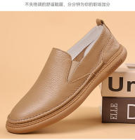 Primera capa de cuero de vaca zapatos casuales para hombres zapatos blancos transpirables para hombres zapatos - details 17
