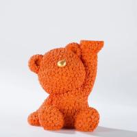 Artesanías de resina de oso rosa, adornos para el hogar, almacenamiento de bandeja de estudio, decoraciones de entrada de transmisión en vivo - details 4
