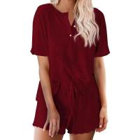 Conjunto de pijama Tie Dye para mujer, ropa de dormir para estar por casa, 2 piezas - details 7