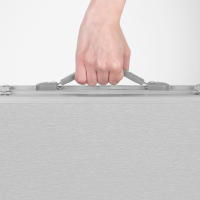 Mesa plegable AKTIVE con cubierta de malla extraíble, tablero antideslizante y asa de transporte con cierre para camping - details 4