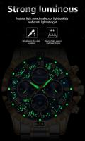 Reloj militar de lujo de alta calidad para hombre, cronógrafo, resistente al agua, luminoso, de pulsera, de acero inoxidable, de cuarzo, con caja - details 9