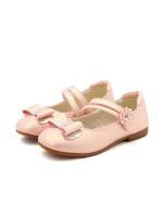 Zapatos de cuero para niñas, zapatillas planas de princesa con pajarita, zapatos de flores para niñas, zapatos planos informales para niños, zapatos de tacón bajo para baile y boda, suaves - details 11