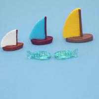 Figura de tiburón azul manchado para decoración del hogar, modelo de ballena, pez dorado, Animal marino, Océano, pequeño, adorno de escritorio en miniatura, 1 a 10 piezas - details 8
