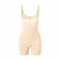 Full body shapewear compression girdle fajas colombian corrective underwear tummy control shaper butt lift slim corset bodysuits - details 6