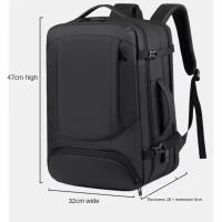 Mochila de viaje de gran capacidad para hombre, bolsa de expansión de carga USB para ordenador portátil de negocios, mochila impermeable multifuncional. - details 1