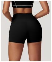 Pantalones cortos de Yoga ajustados, cintura alta y cadera levantada, usados externamente, pantalones cortos para correr y Fitness para mujeres - details 9