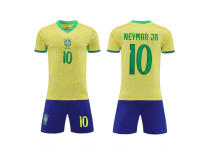 Camiseta de fútbol Brasil local 24-25 No.10 para niños y adultos, tallas 14-3XL para adultos - details 1