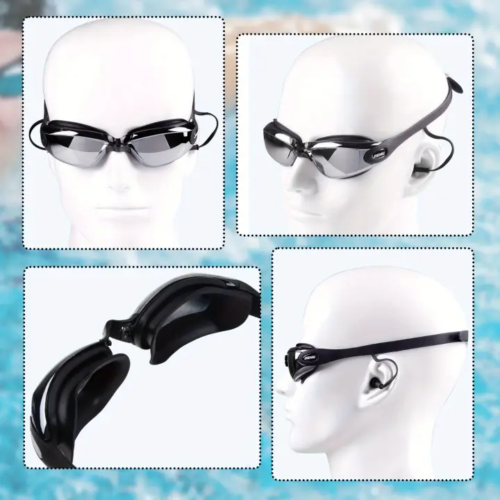 Gafas De Natación De Gran Marco A Prueba De Agua Y Niebla Para Hombres Y Mujeres, 1 unidad - 1