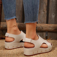Sandalias de cuña de verano para mujer, zapatos de moda - details 6