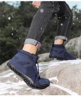 Ots de nieve para hombres y mujeres, zapatos de algodón impermeables de terciopelo, montañismo, otoño e invierno, 2024 - details 5