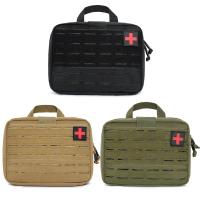 Bolsa médica táctica Molle, bolsa de primeros auxilios ligera, cinta mágica, riñonera táctica para chaleco de correas MOLLE, mochila, cinturón, paquete - details 8