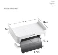 Soporte de papel toalla de baño adhesivo para pared, accesorio de cocina sin perforar, organizador de papel higiénico - details 0