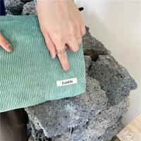 Bolsa de Cosméticos de Viaje de Pana Corduroy Organizador de Maquillaje de Gran Capacidad con Cierre de Cremallera Monedero Portátil para Mujeres - details 7