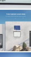 Lámpara Solar de 100/200/300W para exteriores, foco impermeable, luz Led para exteriores con Control remoto, farola Solar, Control de luz - details 4