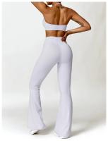 Conjunto de Yoga para Mujeres 2 Piezas Traje de Gimnasio Ropa Deportiva Sujetador de Cintura Alta Pantalones Cortos Leggings de Yoga Material de Nylon Adecuado para Primavera/Verano - details 13