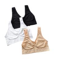 Sujetador deportivo de Yoga sin costuras para mujer, ropa interior Sexy de realce para dormir, chaleco transpirable para Fitness, gimnasio, talla grande, S-3XL - details 3
