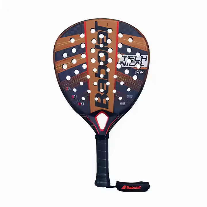Raqueta de pádel Babolat de 12K para adultos, raqueta de tenis profesional de fibra de carbono suave con cara de EVA, raqueta de tenis profesional con funda para bolsa de paleta - 1