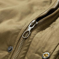 Chaqueta Parka de Vellón Cálido y Emparedada para Invierno Moda Casual con Cuello de Piel para Hombres - details 12